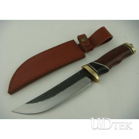 Manual forging High Quality Persia Hunting Knife II Survival Knife with Brass + Color Wood + Ebony Handle UDTEK01183